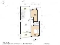 新湖明珠城2室2厅1卫114㎡户型图