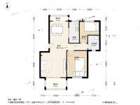 华银坊2室2厅1卫82.3㎡户型图