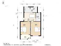 新长征花苑2室1厅1卫64㎡户型图