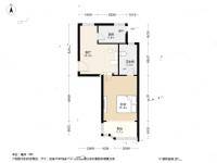 新长征花苑1室1厅1卫48.1㎡户型图