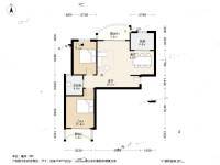 锦绿新城2室2厅1卫104.5㎡户型图