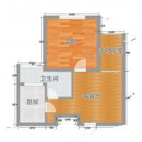景江苑1室0厅0卫60㎡户型图