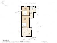 泰山二村2室1厅1卫47.2㎡户型图