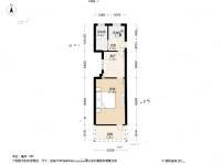 太浜巷小区1室1厅1卫38.8㎡户型图