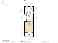 太浜巷小区1室1厅1卫39.5㎡户型图
