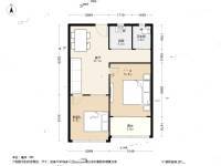 太浜巷小区2室1厅1卫64.1㎡户型图