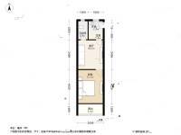 太浜巷小区1室1厅1卫43.7㎡户型图