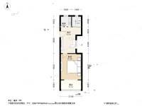 太浜巷小区1室1厅1卫41.4㎡户型图