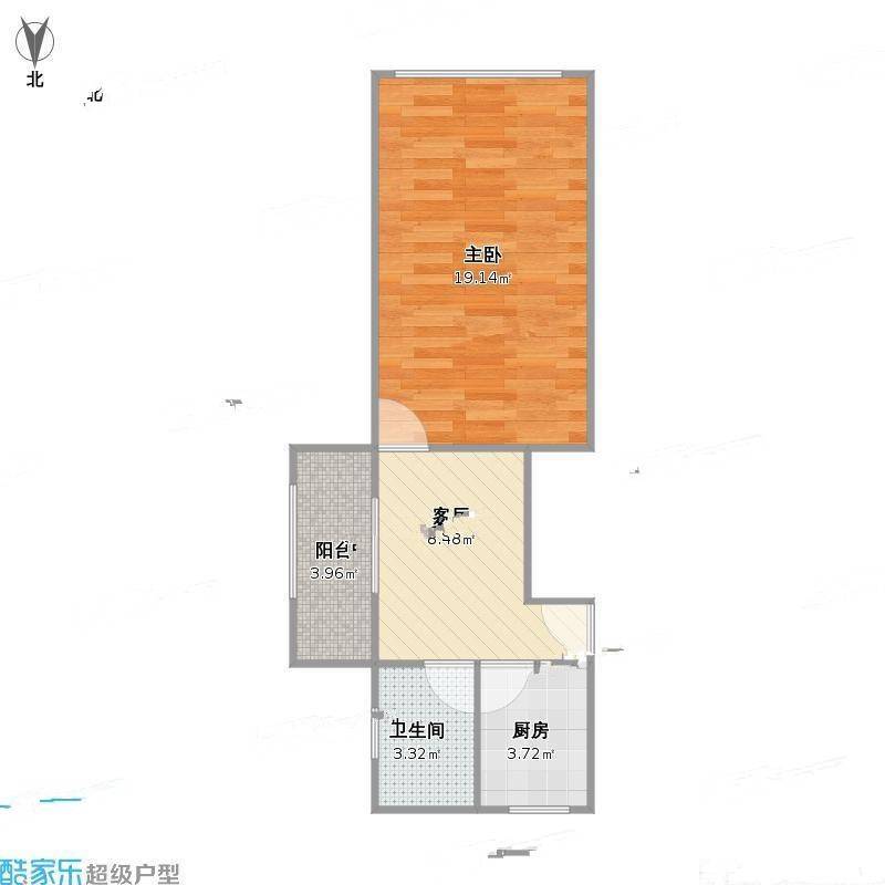 东泉苑1室0厅0卫52㎡户型图