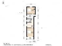 杨家桥小区(普陀)2室1厅1卫66.8㎡户型图