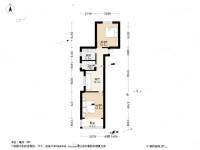 杨家桥小区(普陀)2室1厅1卫61.4㎡户型图