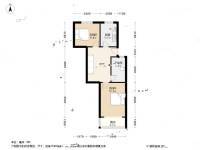 杨家桥小区(普陀)2室1厅1卫70.6㎡户型图