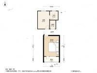 龙山新村2室0厅1卫49.5㎡户型图