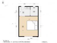 龙山新村1室0厅1卫20.4㎡户型图