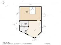 松柏公寓1室1厅1卫55.6㎡户型图