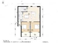 淞园大厦2室2厅1卫104.7㎡户型图
