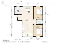 阳光翠庭2室2厅1卫117.4㎡户型图