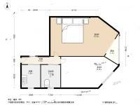 天平小区2室0厅1卫61.4㎡户型图