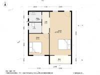 天平小区2室1厅1卫72.5㎡户型图