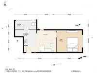天平小区1室1厅1卫47㎡户型图