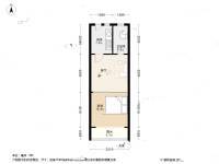 汇成四村1室1厅1卫41.1㎡户型图