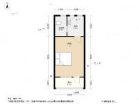 汇成四村1室0厅1卫34.1㎡户型图