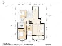 龙兆苑3室2厅2卫136㎡户型图