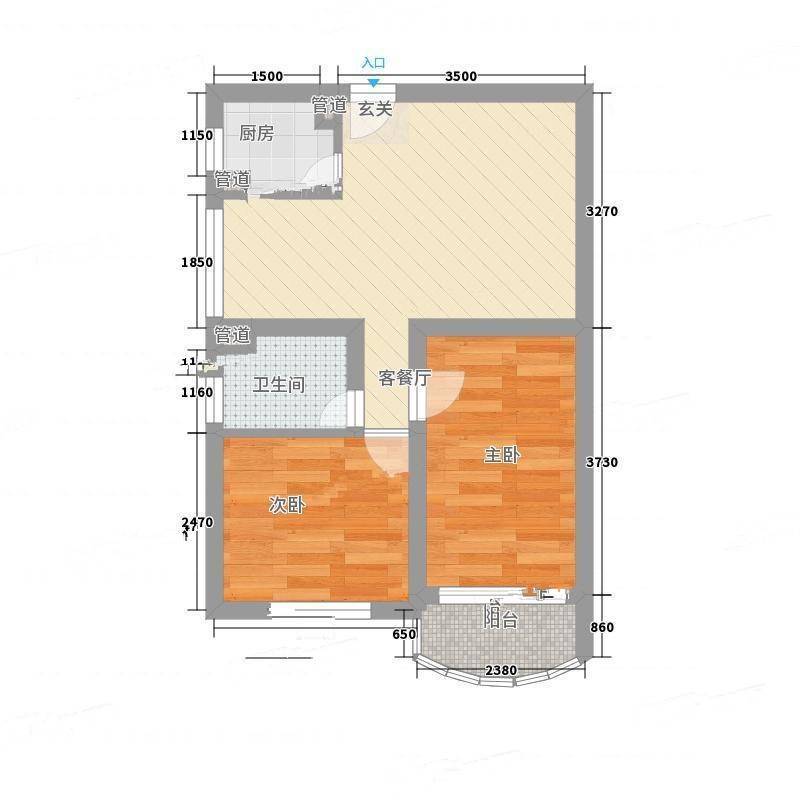 董家渡450弄小区2室0厅0卫50㎡户型图