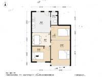 田林六村3室1厅1卫61.5㎡户型图