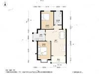 泰宸苑2室2厅1卫91.3㎡户型图