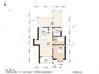 泰宸苑2室2厅1卫80.1㎡户型图