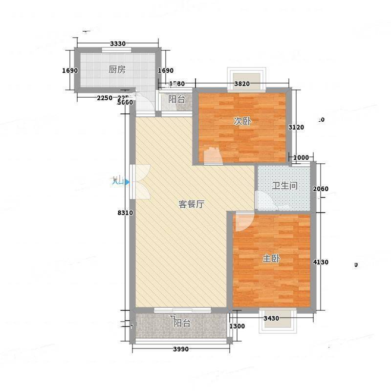 瀛华苑2室0厅0卫96㎡户型图