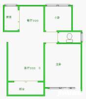 新青浦花苑2室1厅1卫91㎡户型图