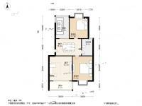 四季绿城2室2厅1卫87.3㎡户型图