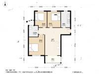 美罗家园宝欣苑五村3室2厅1卫88.6㎡户型图