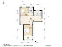美罗家园宝欣苑五村2室1厅1卫69.1㎡户型图