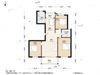 润和苑3室2厅1卫124.2㎡户型图