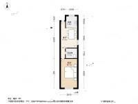 金属新村1室1厅1卫48.8㎡户型图