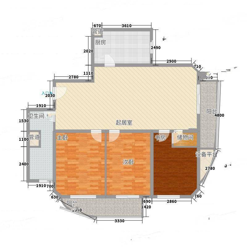 精武大厦公寓3室0厅0卫162㎡户型图