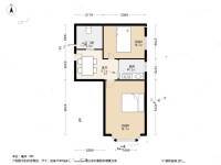 东五小区(虹口)2室1厅1卫66.6㎡户型图