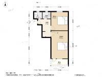 控江四村2室1厅1卫50.6㎡户型图