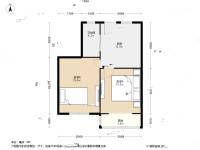 控江四村2室1厅1卫52.6㎡户型图