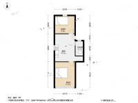 控江四村2室0厅1卫46.8㎡户型图