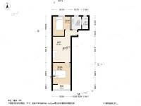控江四村2室1厅1卫56.7㎡户型图
