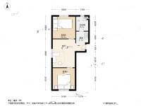 控江五村2室1厅1卫50.8㎡户型图