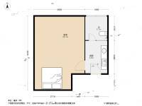 控江五村1室0厅1卫29.2㎡户型图