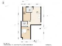海派青城2室2厅1卫82.3㎡户型图