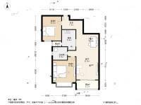 明日星城2室2厅1卫97.1㎡户型图