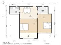 嘉善坊2室1厅1卫63.9㎡户型图
