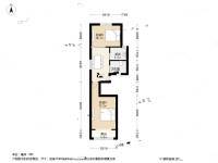 嘉善坊2室1厅1卫64.3㎡户型图